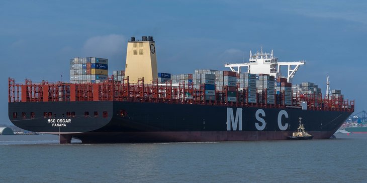 MSC Oscar is the largest container ship in the world (as of January 2015).