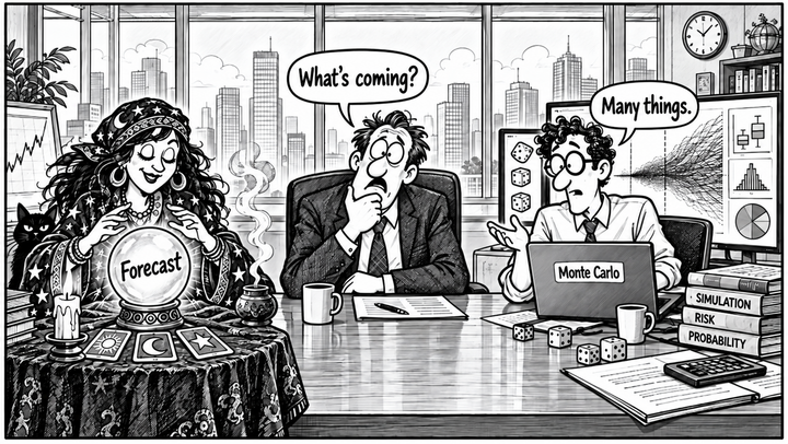 Perfect look back. Future blocked. Risk management in the rearview mirror