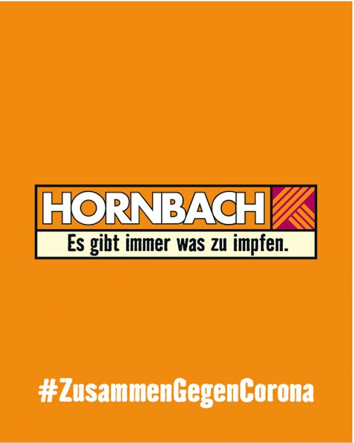Hornbach-Kampagne "Es gibt immer was zu impfen" [Quelle: Hornbach]