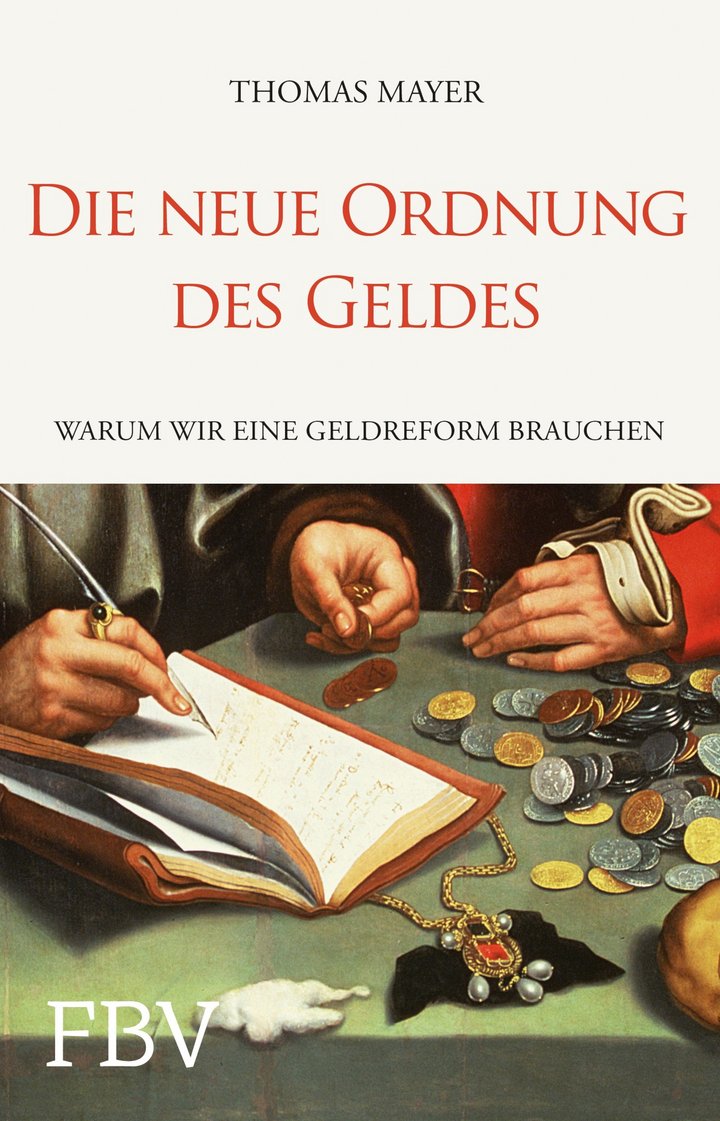 Thomas Mayer: Die neue Ordnung des Geldes - Warum wir eine Geldreform brauchen, 256 Seiten, FinanzBuch Verlag, München 2014, ISBN 978-3-89879-840-2