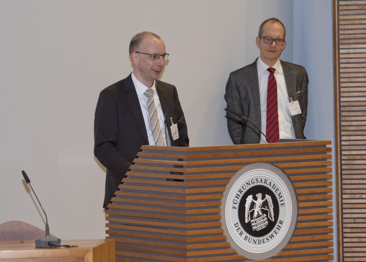 Die Veranstalter Jan Spitzner (links) und Professor Matthias Meyer (rechts)