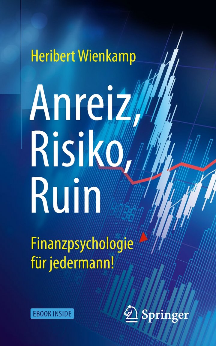 Heribert Wienkamp (2019): Anreiz, Risiko, Ruin – Finanzpsychologie für jedermann!, 336 Seiten Springer Verlag, Berlin 2019, ISBN 978-3-662-58272-5