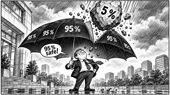 95% certain: The dangerous tail risks