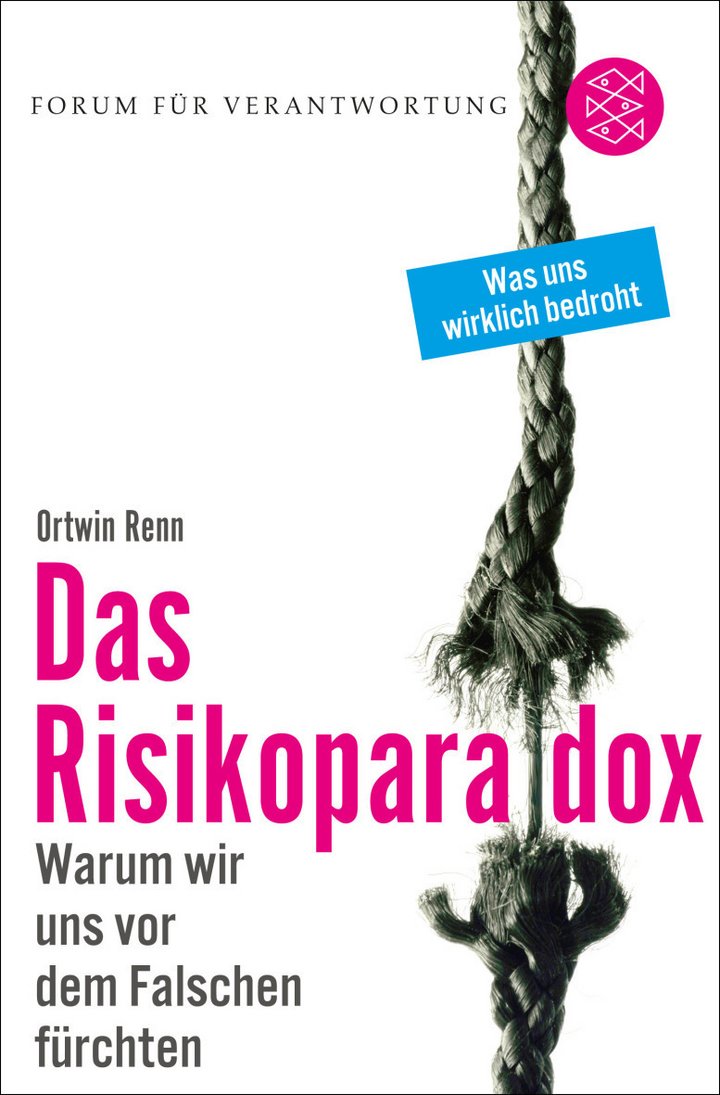 Ortwin Renn: Das Risikoparadoxon – Warum wir uns vor dem Falschen fürchten, Fischer Verlag, Frankfurt am Main 2014, 607 Seiten, 14,99 Euro, ISBN: 978-3-596-19811-5