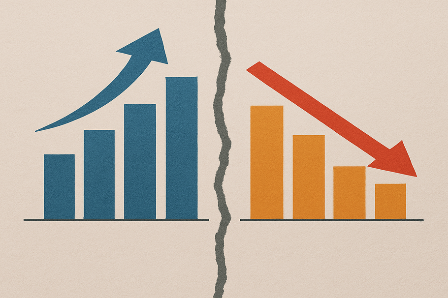 Insolvenzzahlen zeigen zweigeteiltes Bild