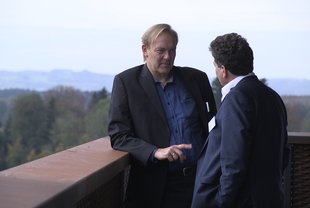 Holger Tietz im Dialog mit Josef Scherer, Professor an der THD