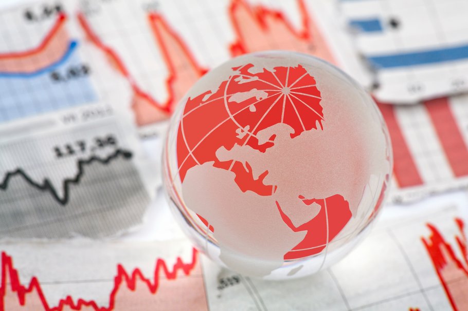 Grün auf der Risiko-Weltkarte verblasst