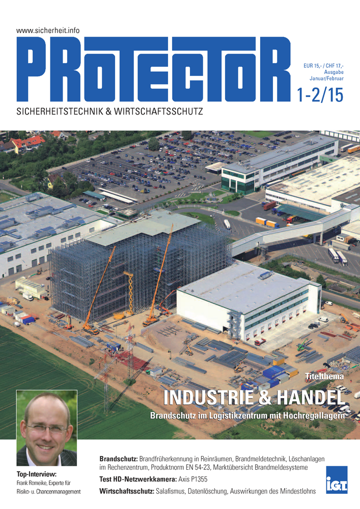 Zeitschrift PROTECTOR, Ausgabe 1-2/2015