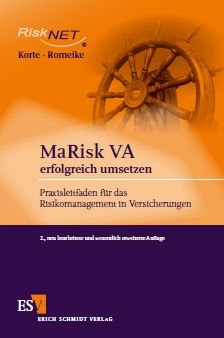 Korte, Thomas/Romeike, Frank (2011): MaRisk VA erfolgreich umsetzen - Praxisleitfaden für das Risikomanagement in Versicherungen, 2., neu bearbeitete und wesentlich erweiterte Auflage, Erich Schmidt Verlag, Berlin 2011.